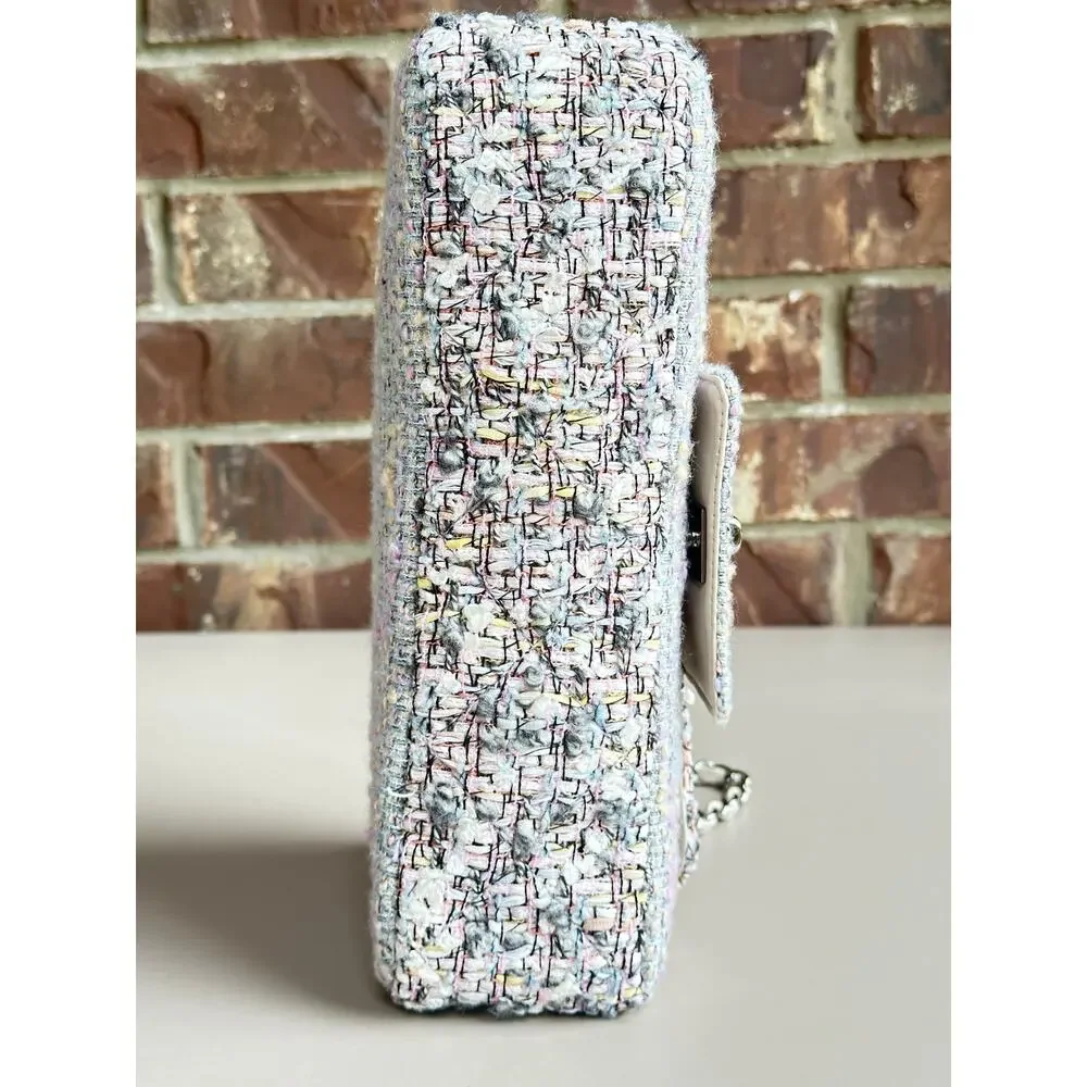 Chanel Fantasy Flap Bag Tweed Medium	Multicolor 74534